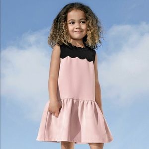 Victoria Beckham for target scallop sleeveless Pink drop waist Dress